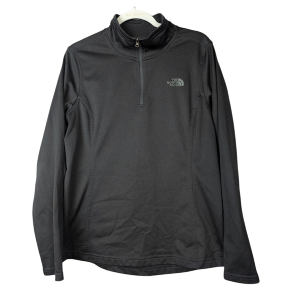North Face women's large pullover half-zip layering piece in black - Picture 1 of 12